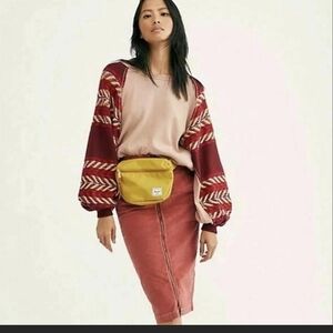 We The Free Ribbed Knit Top in Pink